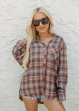 Load image into Gallery viewer, Blake Brown Plaid Flannel
