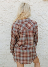 Load image into Gallery viewer, Blake Brown Plaid Flannel
