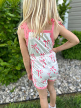 Load image into Gallery viewer, RTS: The Bow Pink and White Romper
