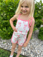 Load image into Gallery viewer, RTS: The Bow Pink and White Romper
