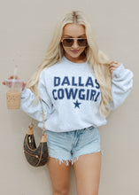 Load image into Gallery viewer, Dallas Cowgirl Athletic Grey Sweatshirt
