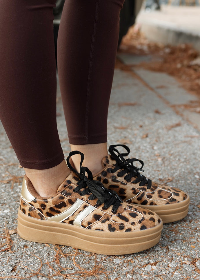 Topping Leopard & Gold Sneaker