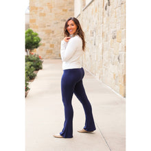 Load image into Gallery viewer, Ready to Ship  | Navy FLARE Leggings with Pocket*
