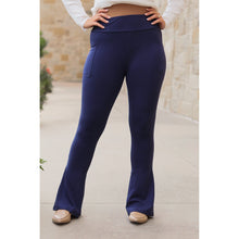 Load image into Gallery viewer, Ready to Ship  | Navy FLARE Leggings with Pocket*
