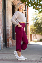 Load image into Gallery viewer, *Ready to Ship | The Courtney - Maroon High Waisted Gaucho Pants - ROUND 2
