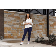 Load image into Gallery viewer, *PreOrder | Navy FLEECE Full Length with Pocket Leggings  - Luxe Leggings by Julia Rose®
