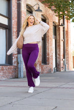 Load image into Gallery viewer, *Ready to Ship | The Reese  Purple Flare Leggings -  Luxe Leggings by Julia Rose®
