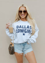 Load image into Gallery viewer, Dallas Cowgirl Athletic Grey Sweatshirt
