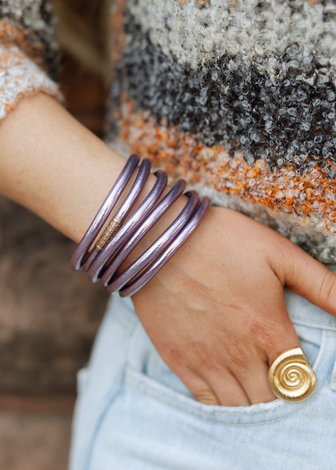 BuDha Girl LILA All Weather Bangles Serenity Prayer