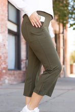 Load image into Gallery viewer, *Ready to Ship | The Shyla - Olive High Waisted Gaucho Pants
