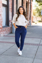 Load image into Gallery viewer, *Ready to Ship | The Nora Navy Joggers  - Luxe Leggings by Julia Rose®
