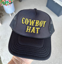 Load image into Gallery viewer, Cowboy Hat Embroidered Trucker Hat
