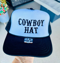 Load image into Gallery viewer, Cowboy Hat Embroidered Trucker Hat
