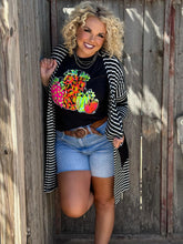 Load image into Gallery viewer, Stelter Neon Pumpkin Vintage Black Tee
