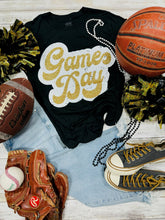 Load image into Gallery viewer, Sync Logic - Big Game Day Retro Glitter Tee
