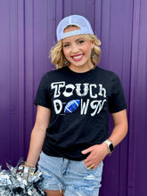 Load image into Gallery viewer, Sync Logic - Touchdown with Sequin Football Tee
