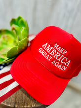 Load image into Gallery viewer, Make America Great Again Embroidered Trucker Cap
