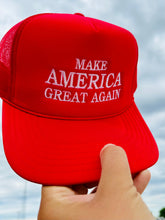 Load image into Gallery viewer, Make America Great Again Embroidered Trucker Cap
