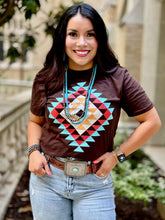 Load image into Gallery viewer, Ryanne&#39;s Fall Aztec Tee
