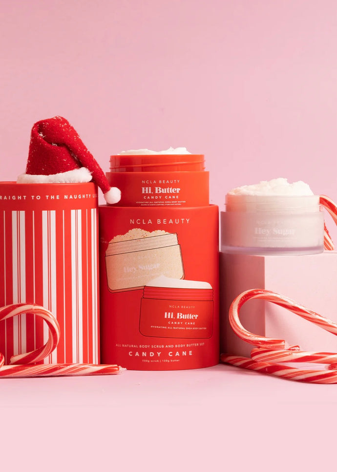 Candy Cane Body Scrub + Body Butter Holiday Set