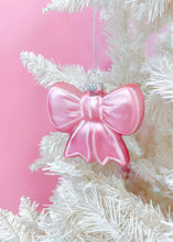 Load image into Gallery viewer, Pink Bow Christmas Ornament
