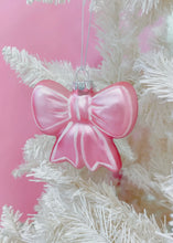 Load image into Gallery viewer, Pink Bow Christmas Ornament
