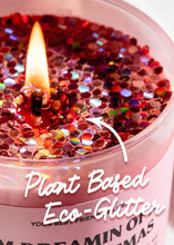 Load image into Gallery viewer, Dreaming Of Pink Christmas Glitter Candle
