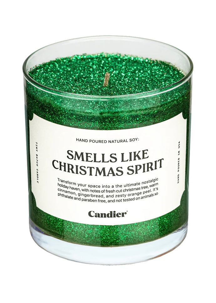 Smells Like Christmas Spirit Glitter Candle