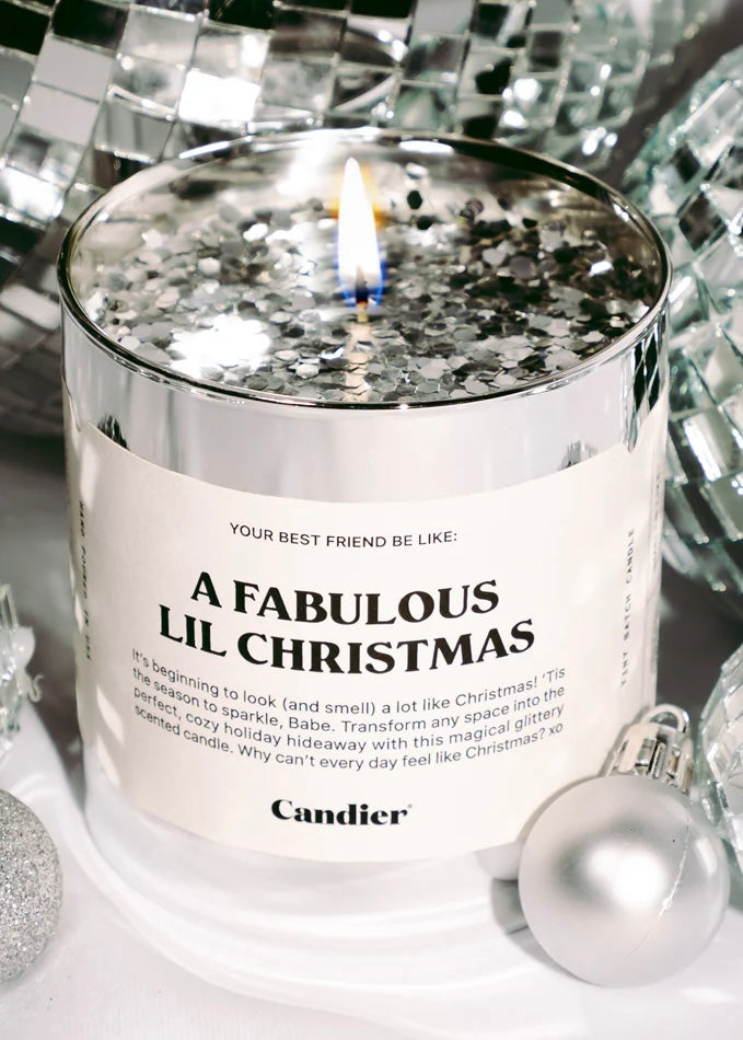 Fabulous Lil Christmas Glitter Candle