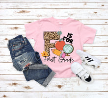 Load image into Gallery viewer, F is for First Grade- Leopard
