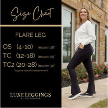 Load image into Gallery viewer, Ready to Ship  | Navy FLARE Leggings with Pocket*
