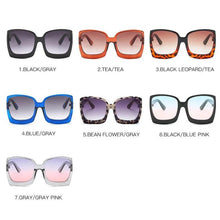 Load image into Gallery viewer, Ready to Ship | Black/Blue/ Pink Megan Oversized Gradient Sunglasses
