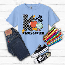 Load image into Gallery viewer, K is for Kindergarten- Checkered
