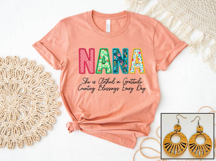 Nana- Floral Stitch