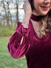 Load image into Gallery viewer, RTS: The Sammie Velvet Shirt-
