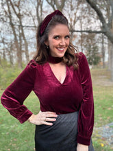 Load image into Gallery viewer, RTS: The Sammie Velvet Shirt-
