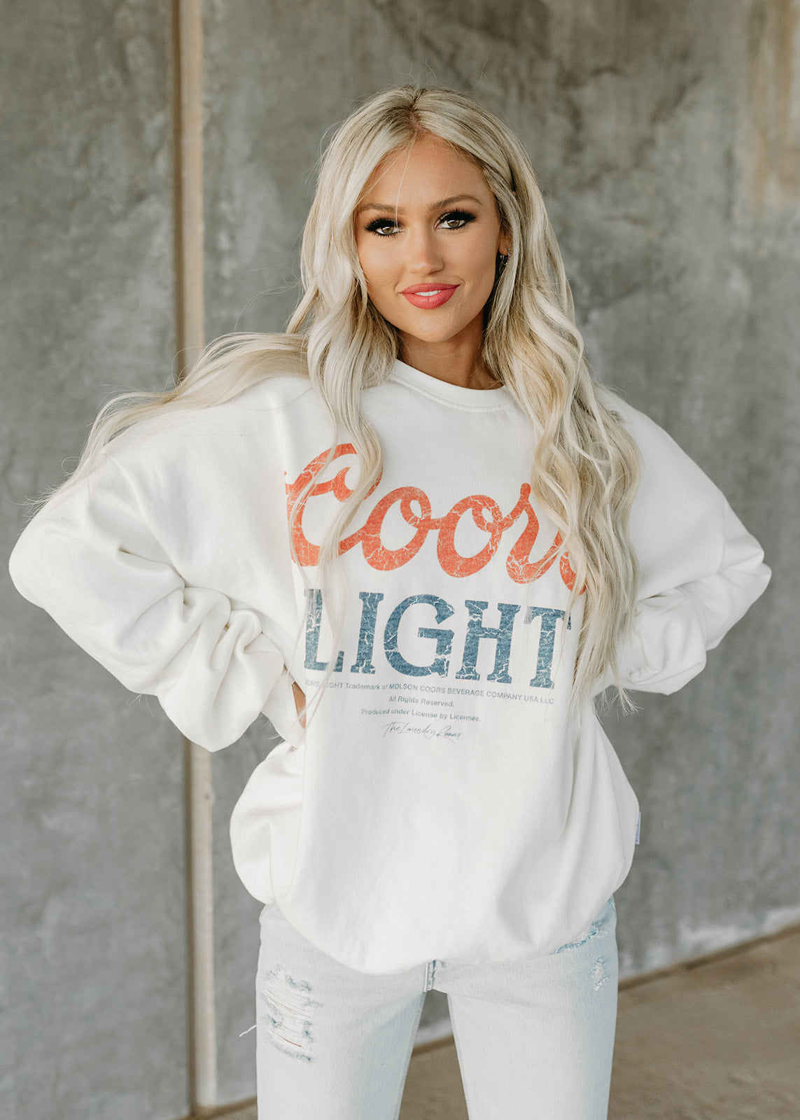 Coors Light™ 1980 White Sweatshirt Jumper