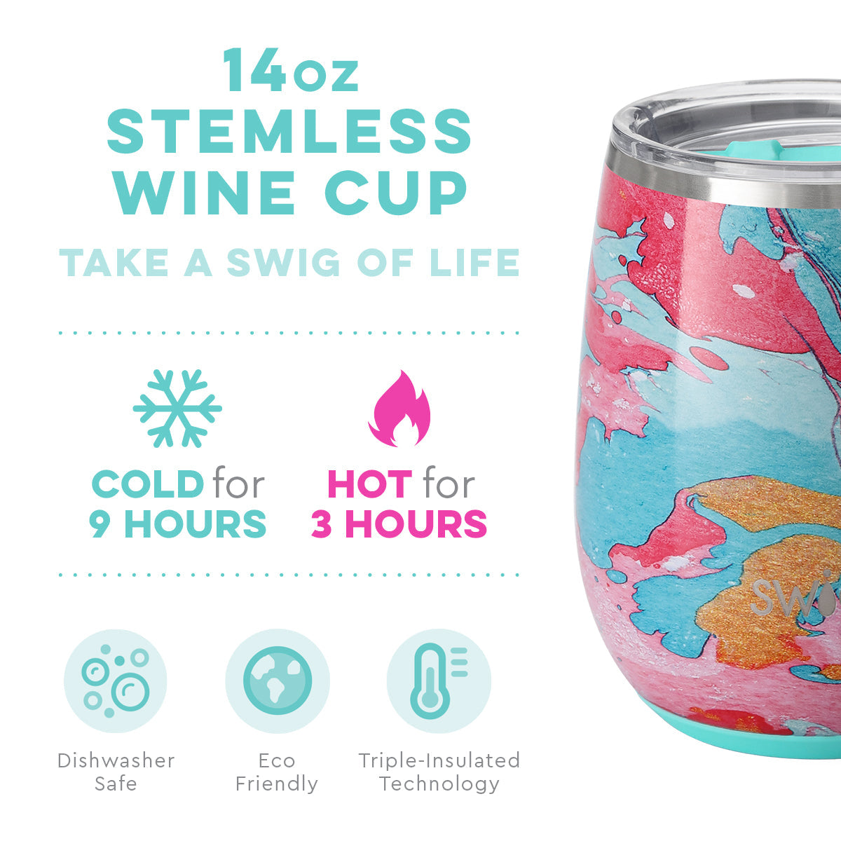 Swig 12 oz Nutcracker Stemless Wine Cup