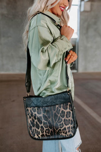 The Austin Bag Medium Black Leopard — Classic Boho Bags