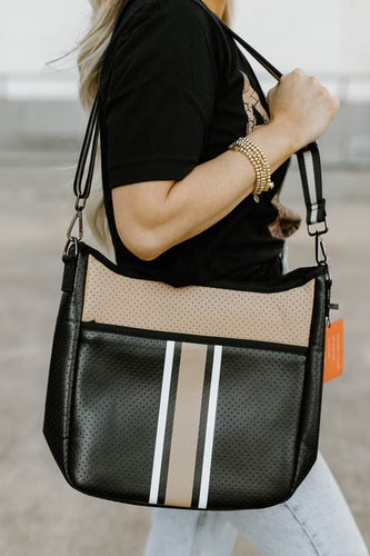 The Austin Bag Medium Black Leopard — Classic Boho Bags