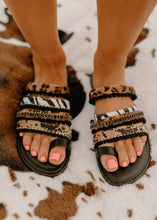 Load image into Gallery viewer, Boho Camel Threads WILD Strap Sandal Slides - vintageleopard
